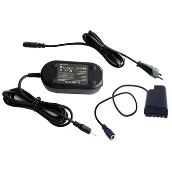 

Power Supply Adapter Charger Cord Cable Kit Black Durable DMWAC8+DMW-DCC12 for Panasonic DMC-GH3 DMC-GH4 DMC-GH5