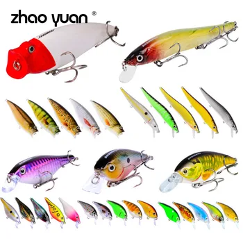

30PCS Wobblers Pike Fishing Lure Set Minnow Trolling Artificial Bait Bionic Fish Wobbler Deep Water Hard Lure Fishing Tackle