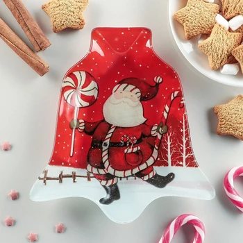 

Serving dish "Bell. Santa Claus ", 18 × 17 × 1.5 cm