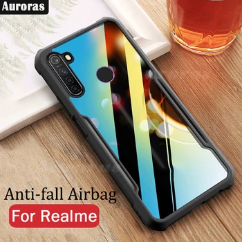 

Auroras For Realme 5i Case Anti-fall Airbag Case Shockproof Clear With Soft Frame Cover For OPPO Realme 5i Case