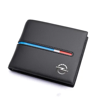 

General 1 Pcs Top PU Leather Black With Gold VIP Document Bag Wallet Card Package For Opel