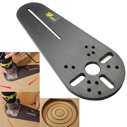 Gabarit de coupe circulaire pour tondeuse à main électrique, 3 Types, routeur à bois, fraiseuse, accessoires de Machine 