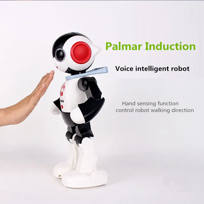 New Educational Toy intelligent smart RC robot 2.4G palm induction Voice intelligent walking dancing robot English Study Gift to