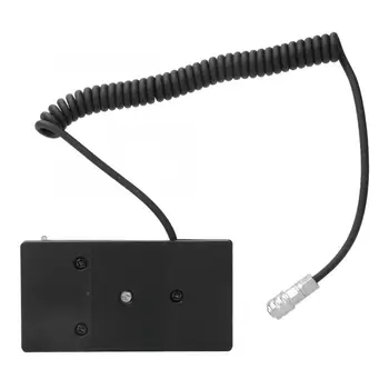 

NP-F Black Dummy Battery Power Supply Plate Mount Aviation Connector for BMD BMPCC 4K Camera