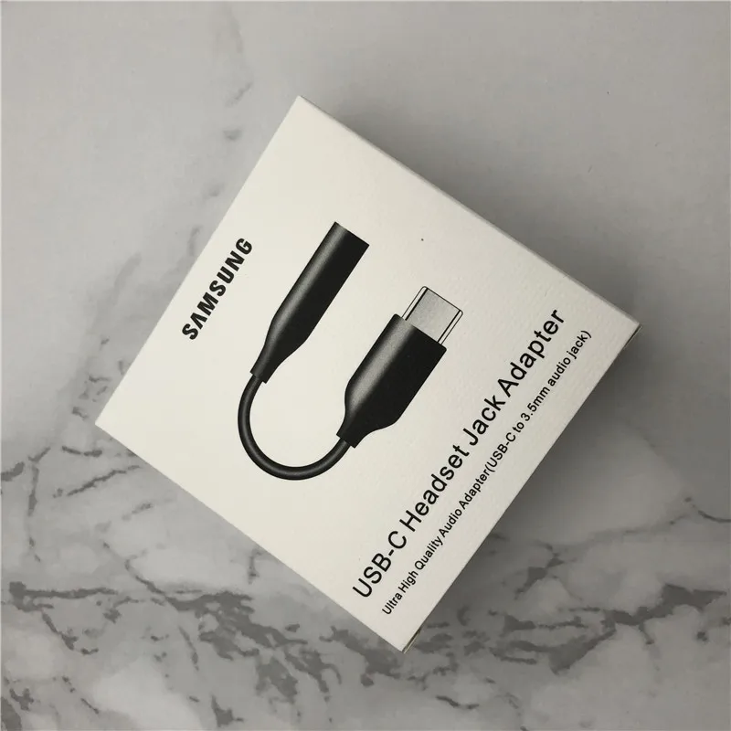 black samsung usb type C адаптер для наушников 3,5 мм аудио кабель для наушников Galaxy A60 A6S A80 A8S Note10/10Pro N9700 - Цвет: black