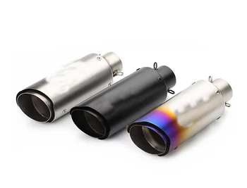 

51mm Moto Motorcycle exhaust escape moto muffler for Ninja 200/300 Z750 Z800 ZX6R 10R R6 exhaust pipe with DB killer