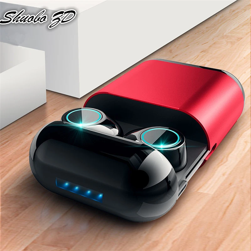 TWS отпечатков пальцев сенсорные Bluetooth наушники, HD стерео беспроводные наушники, шумоподавление игровая гарнитура