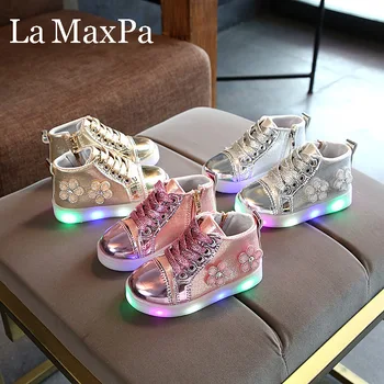 

Luminous Sneaker for Girls Glowing Sneakers Shoes for Baby Girls Children's Shoes Girls Shoes with Luminous Sole Fashion