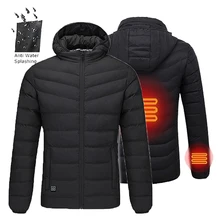 Мужская одноцветная куртка для охоты, Флисовая теплая куртка с капюшоном и usb зарядкой, куртка для катания на лыжах, походов, пеших прогулок
