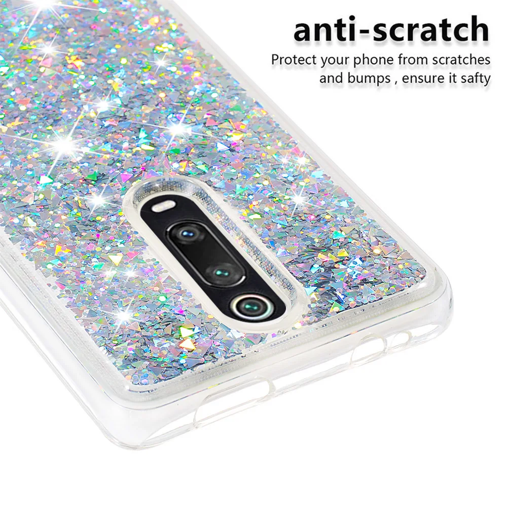 Блестящий чехол для Xiaomi mi 9 T Pro Cute Bling Dyna mi c Liquid Full Cover Xao mi Red mi K20 Xio mi 9 T 9 T Мягкий силиконовый чехол s