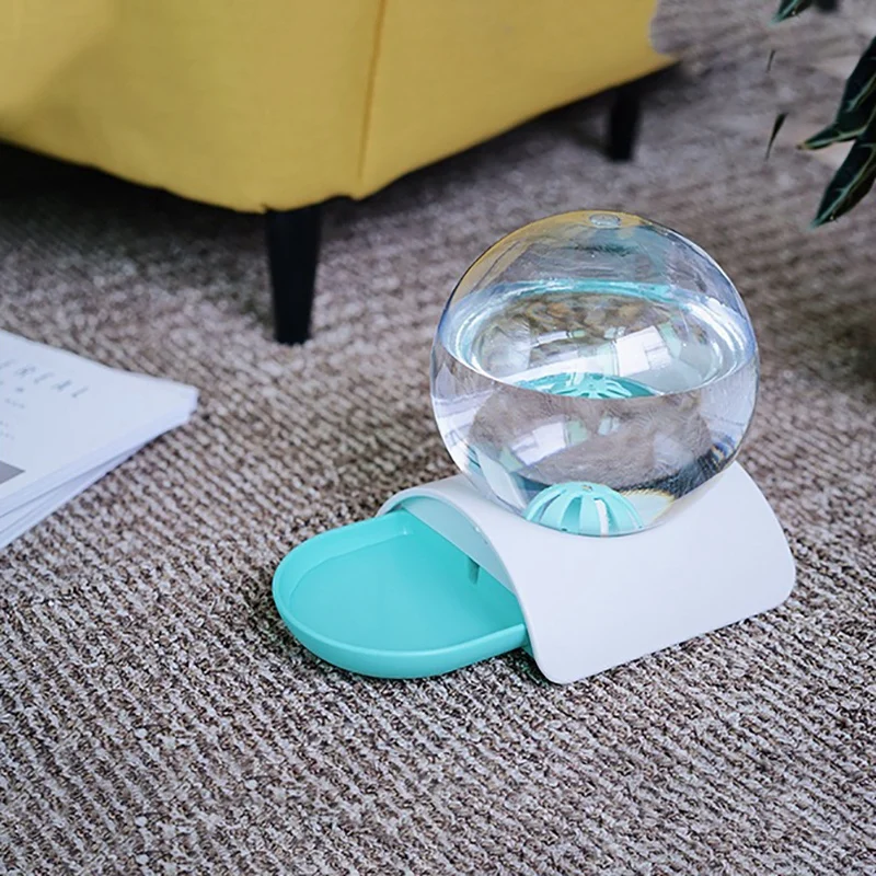 HLZS-Bubble автоматический кошачий фонтан для домашних животных, диспенсер для воды, большая чаша для питья кошек, 2.8л, без электричества