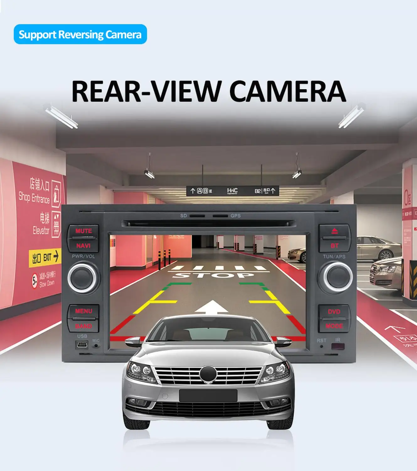 Discount Boison Android 9.0 Car DVD GPS Navigation Player Stereo Radio Audio For Ford 2 Mondeo S C Max Fiesta Galaxy Connect Focus 4