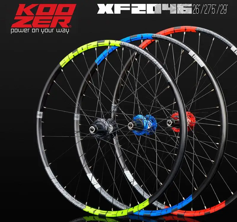 Велосипед колесная KOOZER XF2046 обод МТБ горный 26/27. 5/29er дюймов 72 кольца 4 подшипника через или QR колеса использовать XM490 концентратор 8 9 10 11 скорость