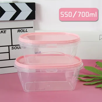 

Happy Monkey 10/20pcs 550ml/700ml Slime Box Plastic Slime Container PP Storage Box For Fluffy Cloud Clear Crunchy Slime Clay