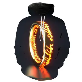 

2020 The Lord of the Rings Hoodies Men Women Fashion 3D Sweatshirt Cool Movie Printed Hooded Sweatshirt Casual Hoody Pullover