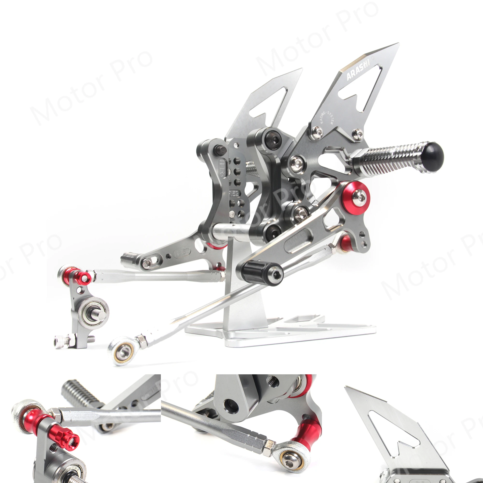 Регулируемые подножки для Ducati 1098S 2007 2008 1098 аксессуары для мотоциклов подножки Rearset CNC алюминий 848 EVO 848EVO