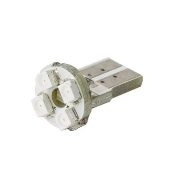

ICOCO 1 Pcs Auto 4 LED SMD T104 12V 0.5W Car Vehicle Side Bulb Light Wedge