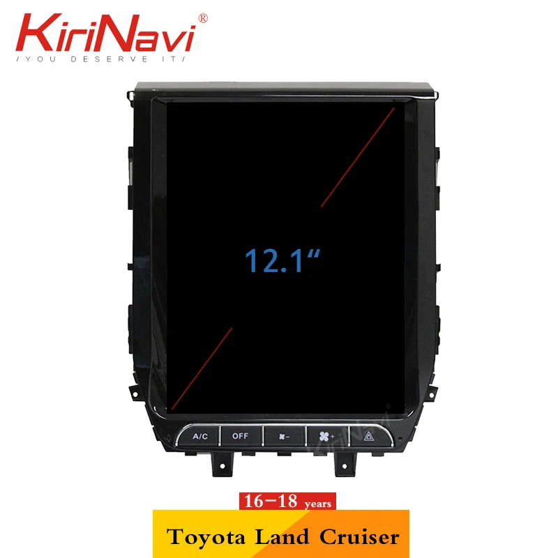 Top KiriNavi Android 8.1 Car Radio Dvd Player For Toyota Land Cruiser LC200 Car GPS Multimedia Video Player 2016-2018 Navigation 4g 1