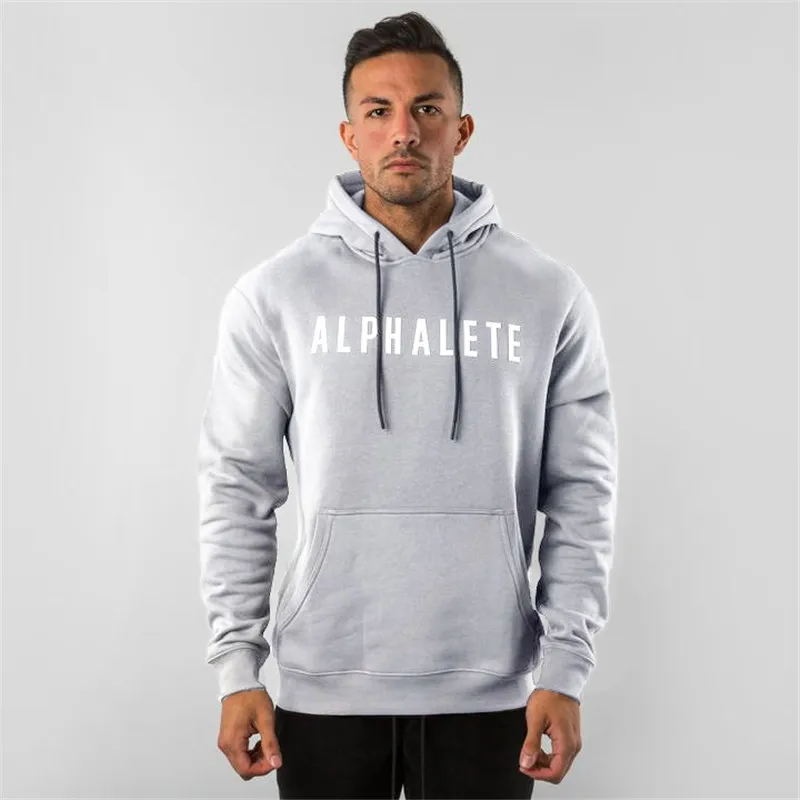 Мужская толстовка с капюшоном ALPHALETE Спортивная повседневные толстовки для