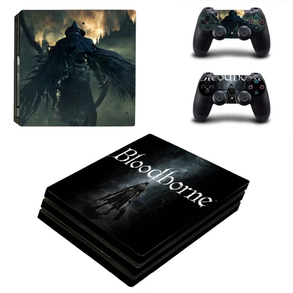 Красный Игровая наклейка "Bloodborne" PS4 Pro наклейка для кожи для sony playstation 4 консоль и контроллеры PS4 Pro наклейка для кожи s винил - Цвет: Красный