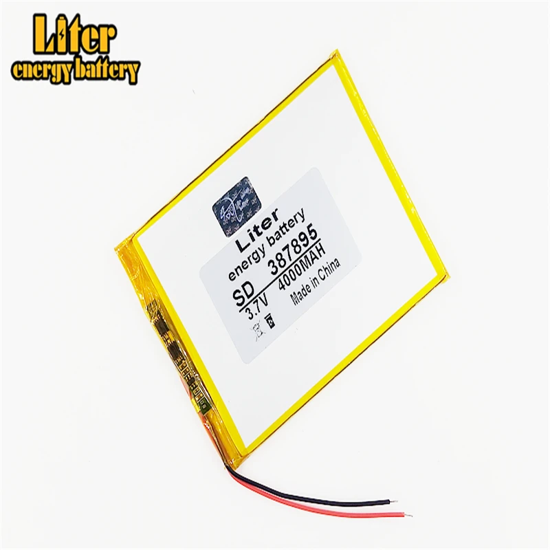 Best Battery Brand The New Battery 387895 3.7v 4000mah Liion Tablet Pc
