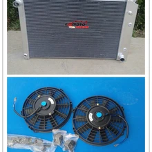 Радиатор из алюминиевого сплава+ 2 вентилятора для Chevrolet C10 V8 1981-1986 fit Chevy/GMC BLAZER/JIMMY 1981-1991