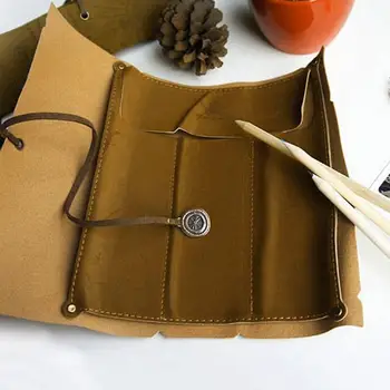 

Vintage Pirate Treasure Map Design Imitation Leather Roll Up Pencil Case LN