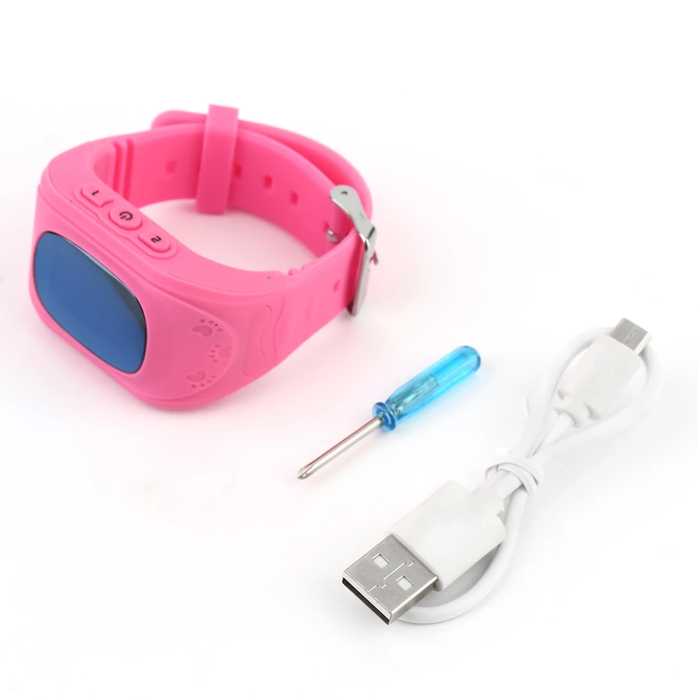  Mode Anti Verloren Kinder Kind Smart GPS Position Gummiband Armbanduhr Armband Elektronische Uhr Q5
