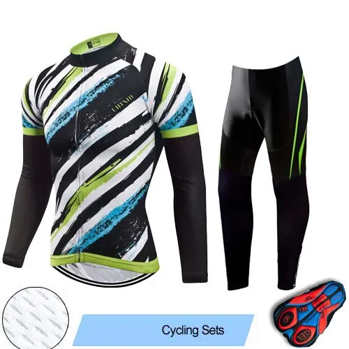 Cycling Set Uhtxhu велосипедная одежда велосипедные наборы для мужчин осень весна велосипедная Форма Дорожный велосипед одежда из Джерси для горного велоспорта велосипедная одежда для велосипеда из джерси комплект - Цвет: Cycling Set