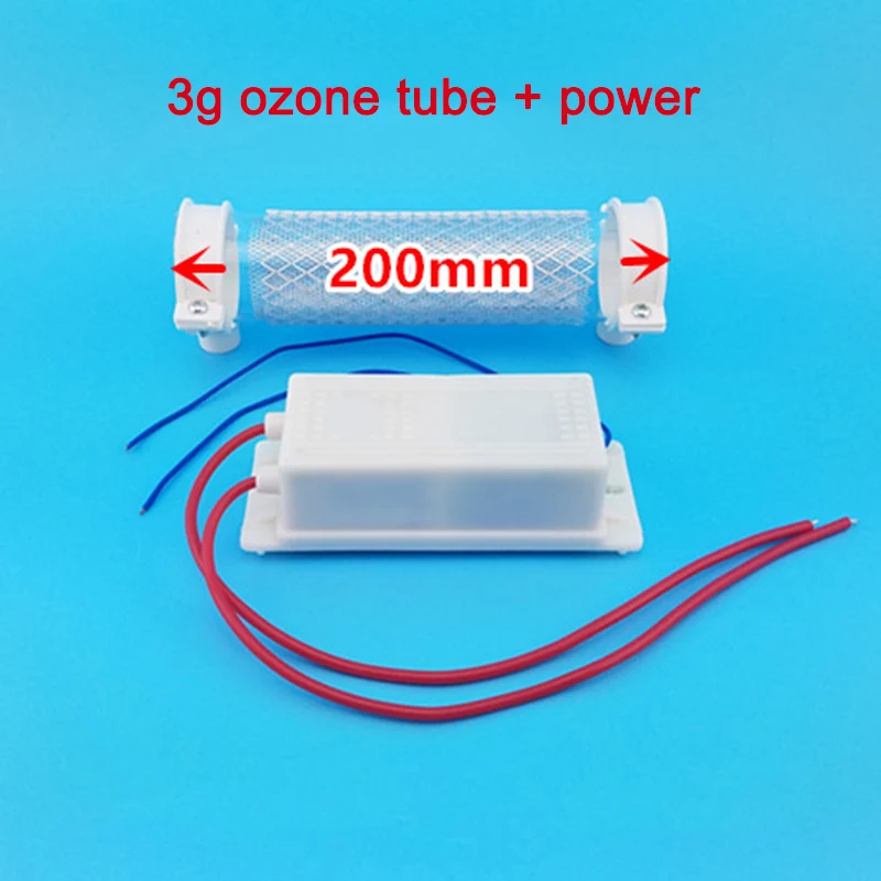 Аксессуары для генератора озона озоновая трубка 3g + источника питания озоновый