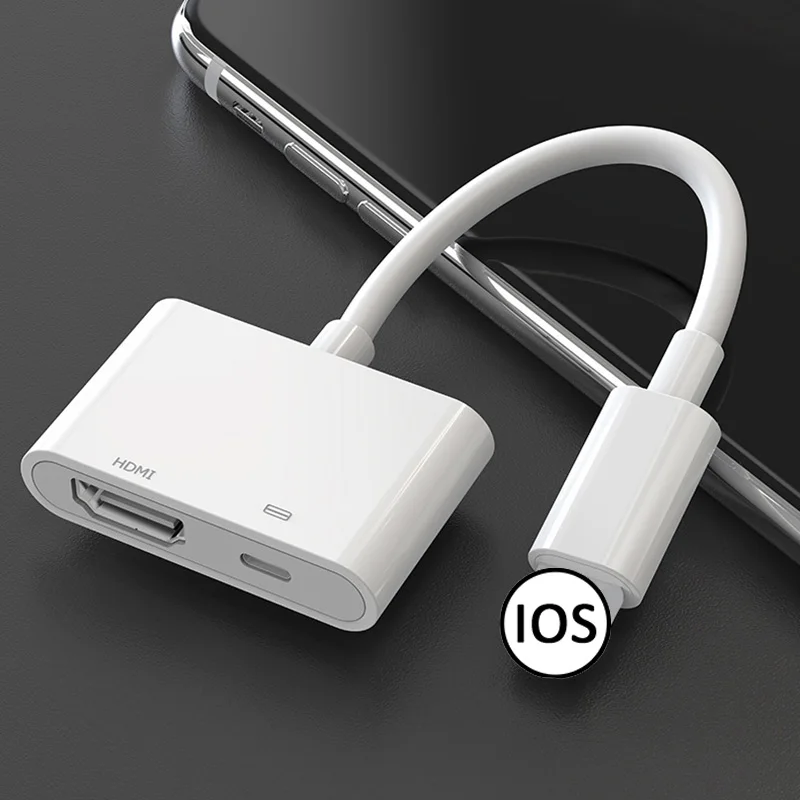 Vexom LT To HDMI-호환 어댑터 TV 1080P HD 디지털 AV 어댑터 변환기, 아이폰 iPad HDMI 호환 TV 화면 케이블