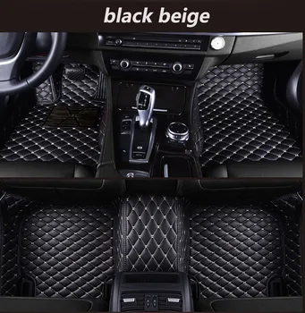 

Leather Custom Auto car floor Foot mat For bmw f10 x5 e70 e53 x4 f11 x3 e83 x1 f48 e90 x6 e71 f34 e70 e30 waterproof accessories