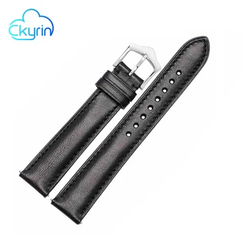 

Ckyrin Genuine Leather Watch Bracelet for Men Women Watch 24mm Quick Release Watcheband Strap Black Brown Wristband for Kirin X