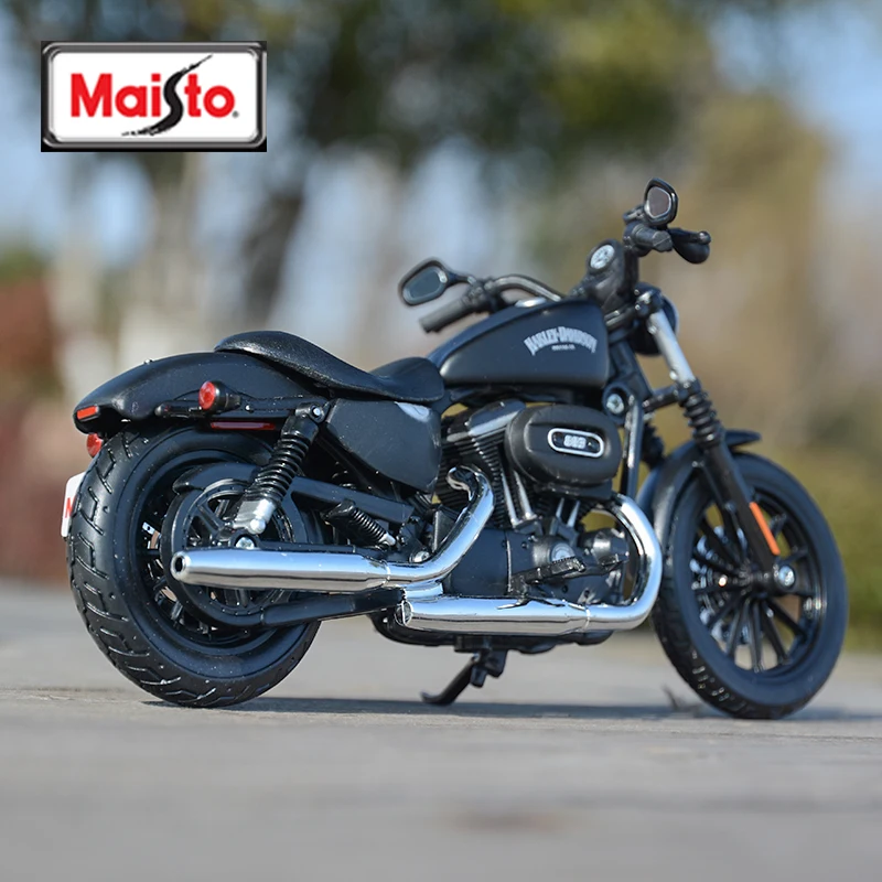 Maisto 1:12 Harley Davidson 2014 Sportster Iron 883 Die Cast Vehicles Collectible Hobbies Motorcycle Model Toys 2