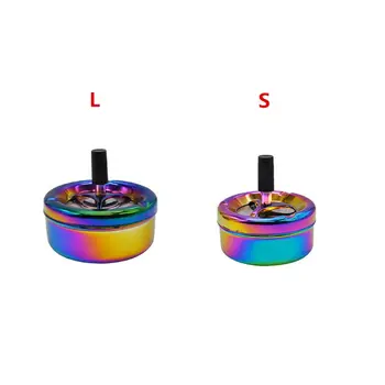 

Round Spinning Ashtray Portable Tire Shape Ashtray Smoking Cigarette Accessories NEW