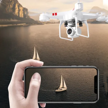

Four Axis Headless Mode Quadcopter Rechargeable One Key Return Drone 3D Flips RC Toys With Camera Wifi Transmission Hold Height