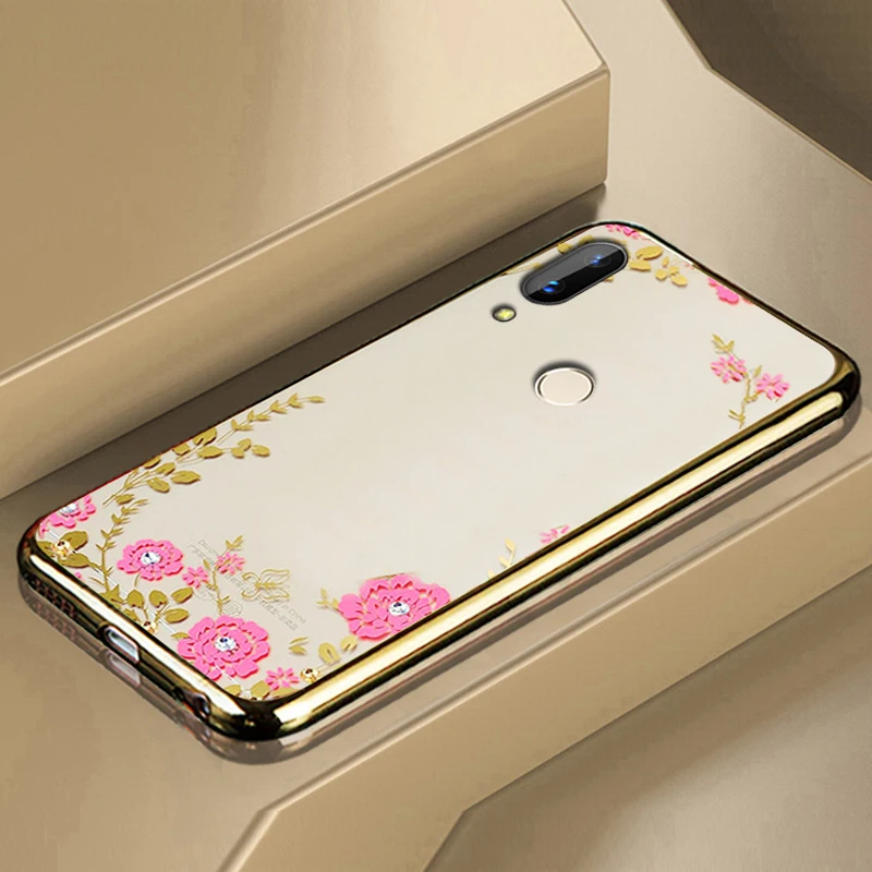 

YueTuo Etui,coque,cover,case For Xiaomi Redmi Note 7 Note7 Pro 7pro transparent back Soft Diamond silicone silicon phone Covers