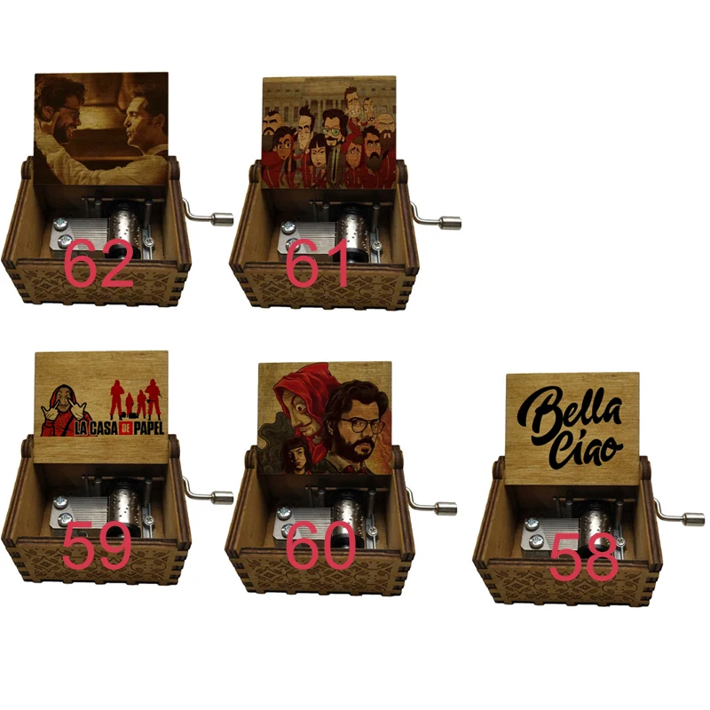 В House of paper La Casa De Papel Bella Ciao музыкальная тема вечерние подарок Музыкальный Музыкальная Шкатулка рукоятка подарок для детей ТВ вентиляторы