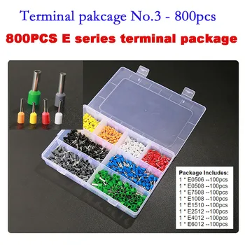 

Terminal set 800pcs Insulating Crimp Terminal Connector Tube Insulated cord end terminals Cable Connector wire terminals
