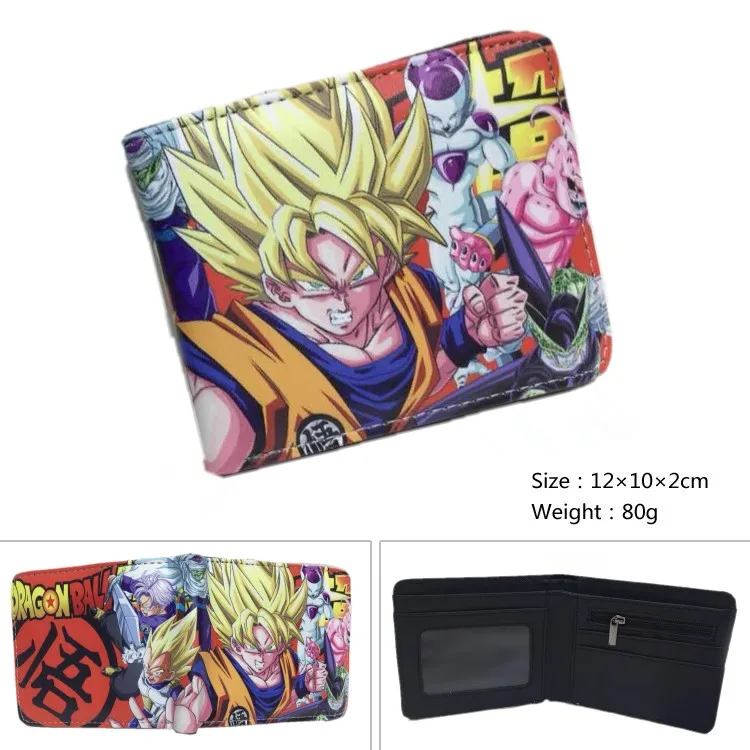 Dragon Ball Z кошелек аниме Dragon Ball Super Broly мультфильм короткий мужской бумажник кошелек с монетницей студенческий подарок - Цвет: Z