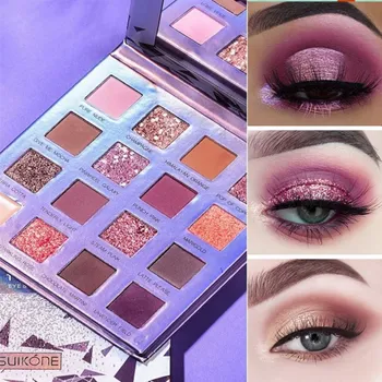 

16 Colors Matte Eyeshadow Shiny Glitter Powder Makeup Cosmetic Eye Shadow Powder Wholesale