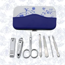 7 в 1 машинка для стрижки ногтей инструменты модификации набор для ухода педикюр ножницы пинцет резак ушные палочки инструменты для маникюра Комплект