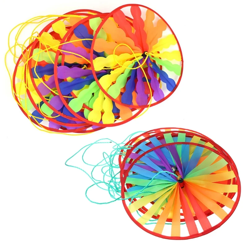 

Colorful Turntable Windmill Outdoor Garden Kindergarten Layout Decoration Children Toys String Rope Pinwheel