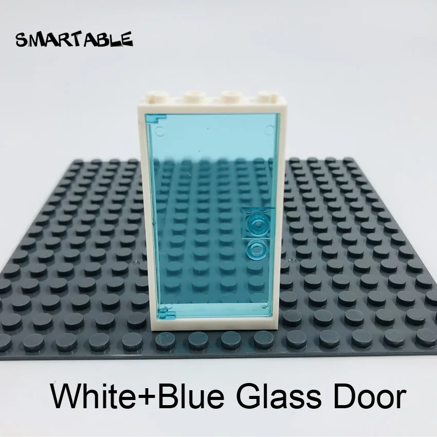 White+Blue Glass Door 850