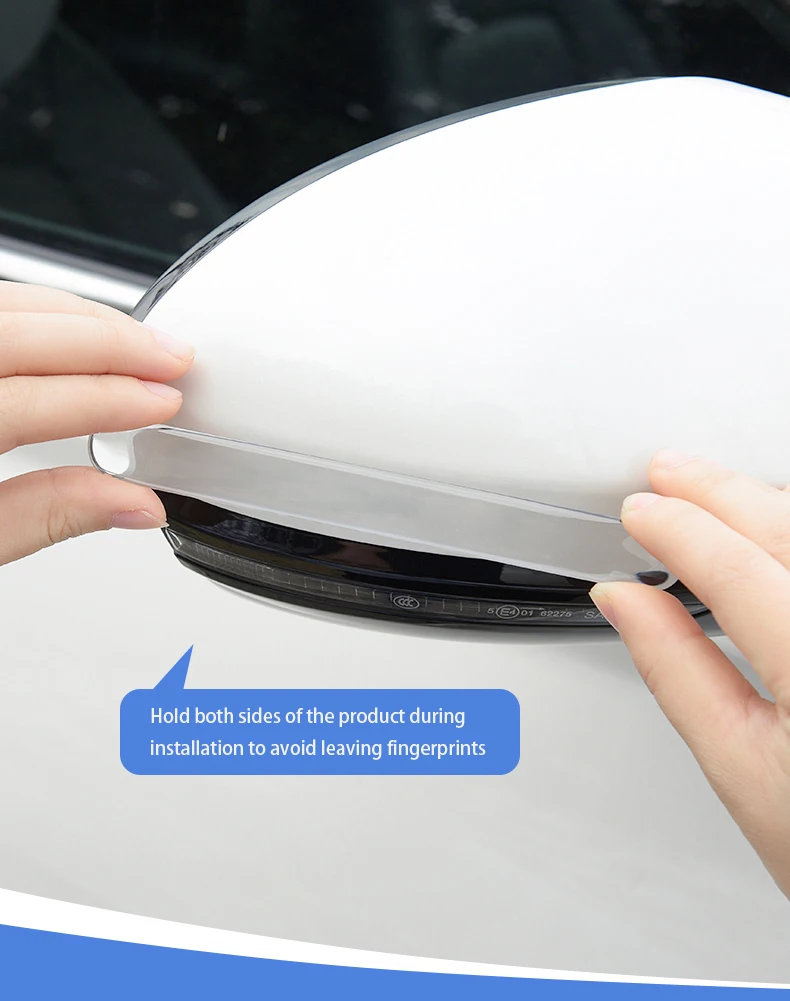 Car Door Edge Transparent Anti Scratch Protection Strips Bumper Scuff Plate BarRearview Mirror Anti-collision Protector Sticker