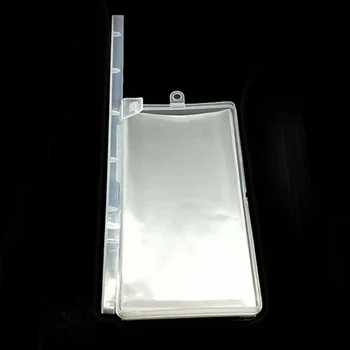 

100Pcs Banknotes Holder Plastic Box Transparent Paper Money Album Portable 17.5*8.5cm PVC Page Paper Money Protective Bag