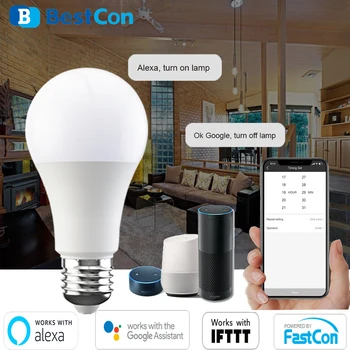 

4/8pcs Broadlink Smart Light Led Bulbs Dimmer Bestcon LB1 Smart Home Wifi Switch Voice Control With Google Home Alexa Compatible