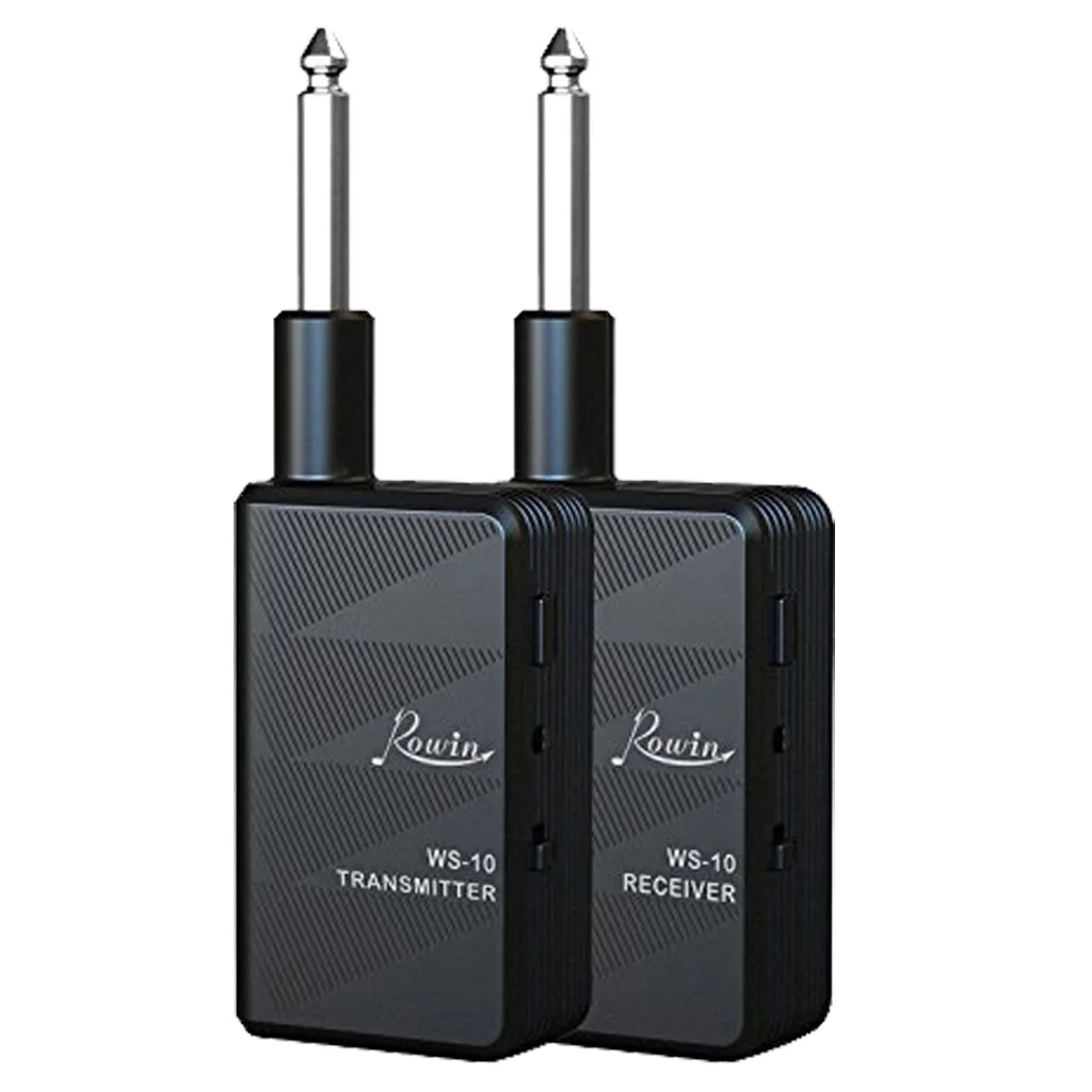 

Rowin WS-10 Guitar Wireless System transmitter receiver wireless system transmission with AAA battery or Rechargeable battery