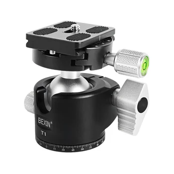 

CNC Machining Notch Ball Head Mini Ballhead Low Center of Gravity for Tripod Monopod for Canon Nikon Sony DSLR