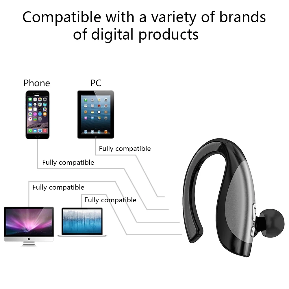 Bluetooth V4.1 наушники беспроводные шумоподавление стерео наушники Встроенный микрофон Hands-Free вкладыши для xiaomi iphone samsung